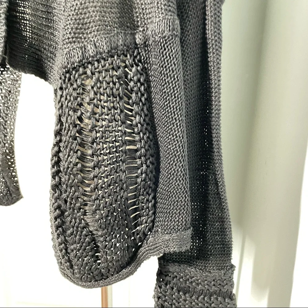 TSE Black 100% Linen Open Cardigan Shrug size S NWT - Picture 10 of 17